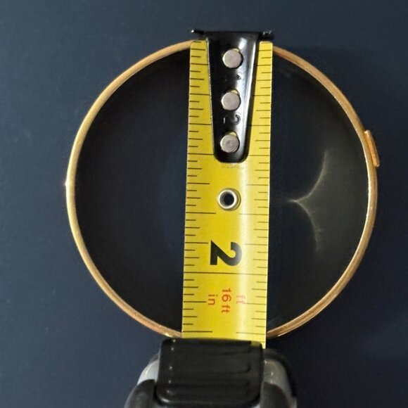 Coach New York Gold-Tone Enamel Bangle Bracelet With Multicolor Stripes - Picture 6 of 8